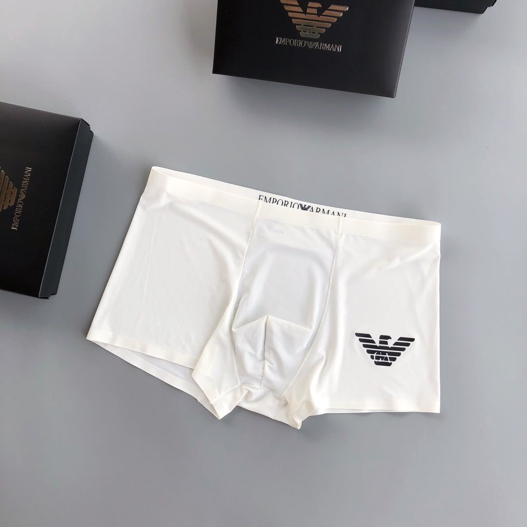 Emporio Armani Navy Red White Wing Detail Boxer Briefs, image 6