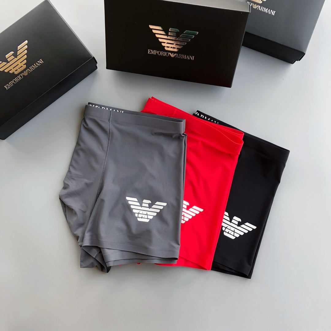 Armani Large Eagle Motif Boxer Briefs, Box of 3, gallery image 5