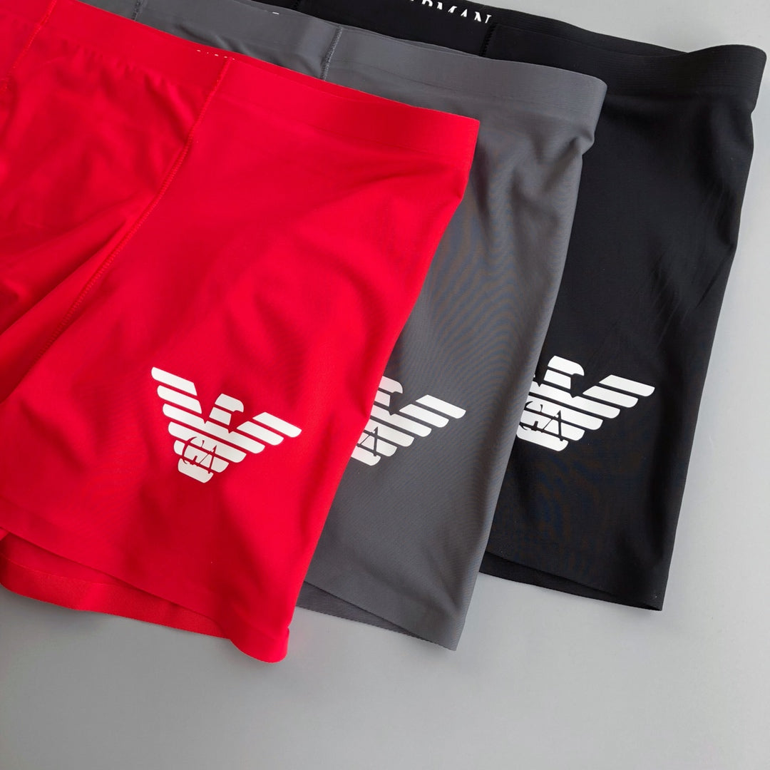 Emporio Armani Navy Red White Wing Detail Boxer Briefs, image 4