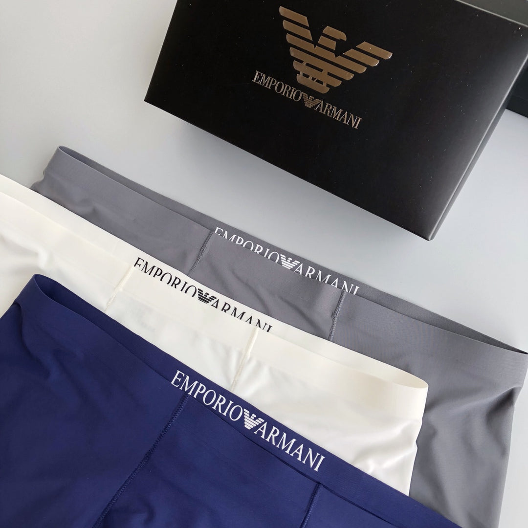Armani Compact Eagle Motif Boxer Briefs, Box of 3, gallery image 3