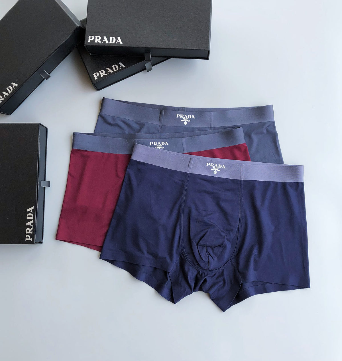 Prada Boxed Colourful Repeated Small Birds Boxer Briefs, image 2