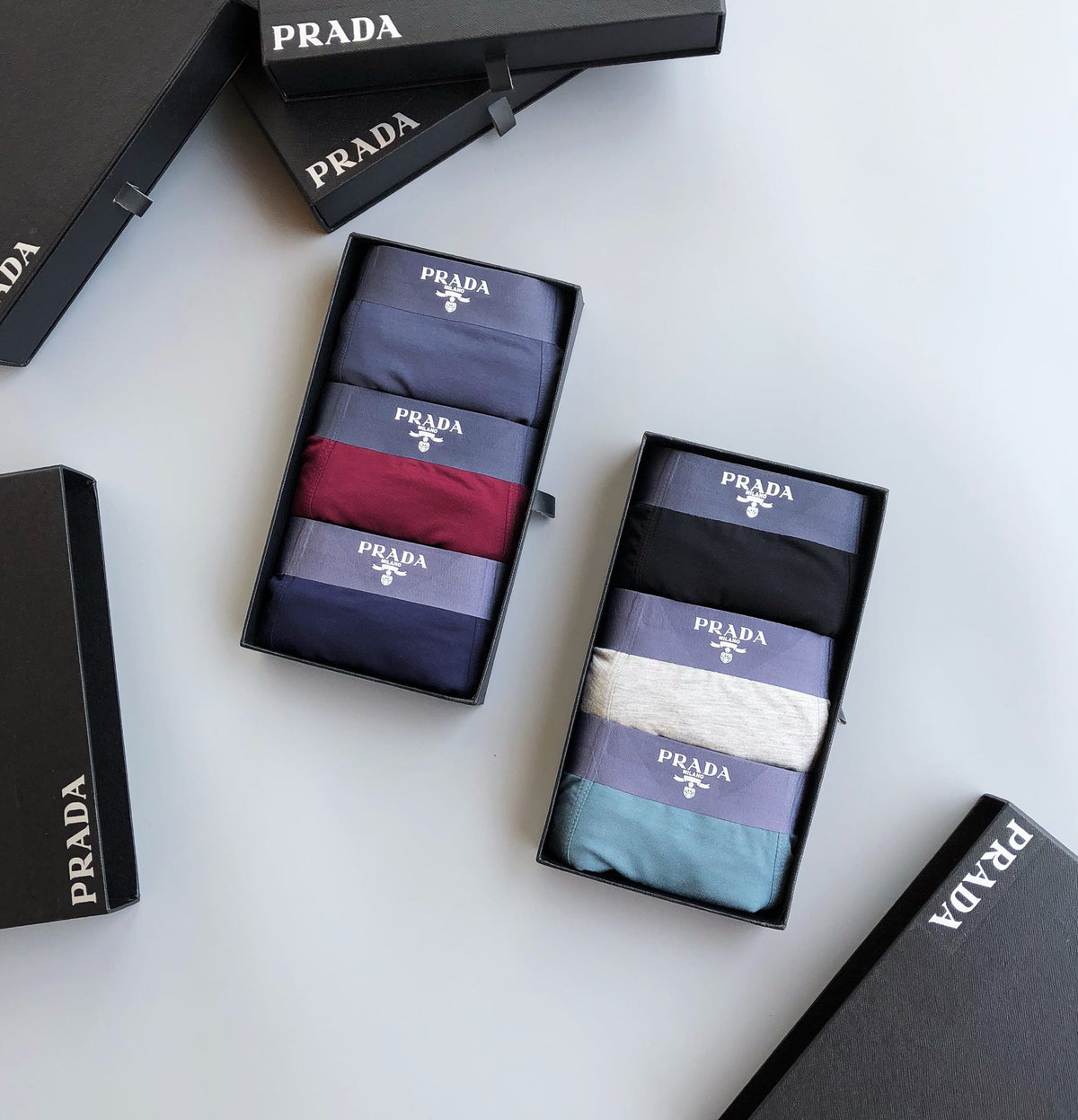 Prada Boxed Colourful Repeated Small Birds Boxer Briefs, image 5