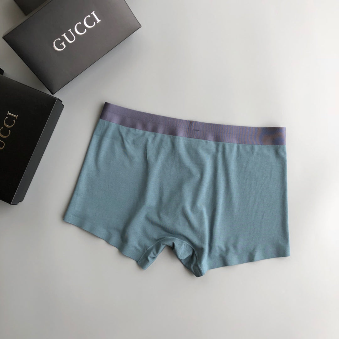 Gucci Teal Burgundy Grey Round Crest Boxer Briefs, image 9