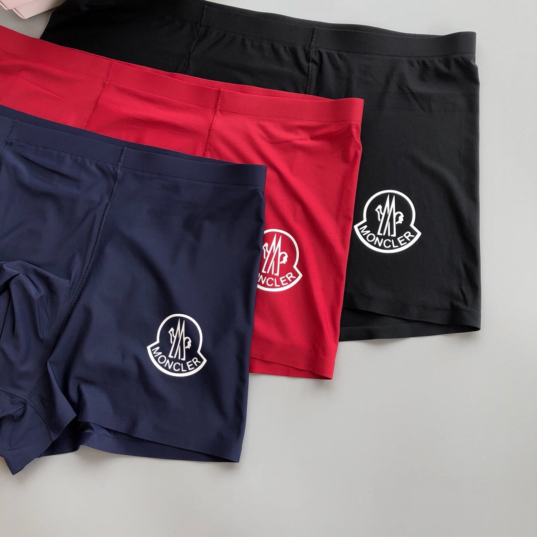 Moncler Navy Red Crest Boxer Briefs, Box of 3, gallery image 4
