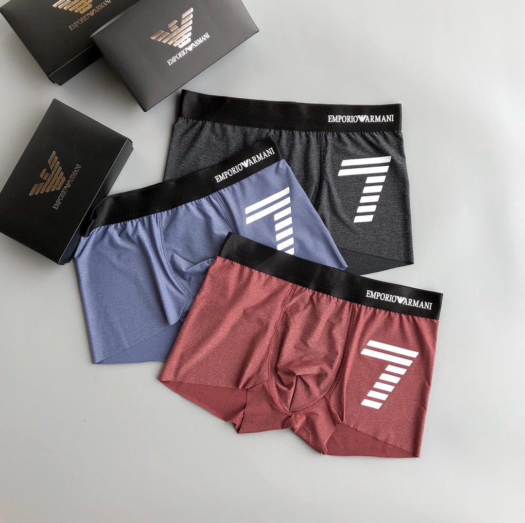 Emporio Armani Muted Bold Diagonal Wing Boxer Briefs, image 2