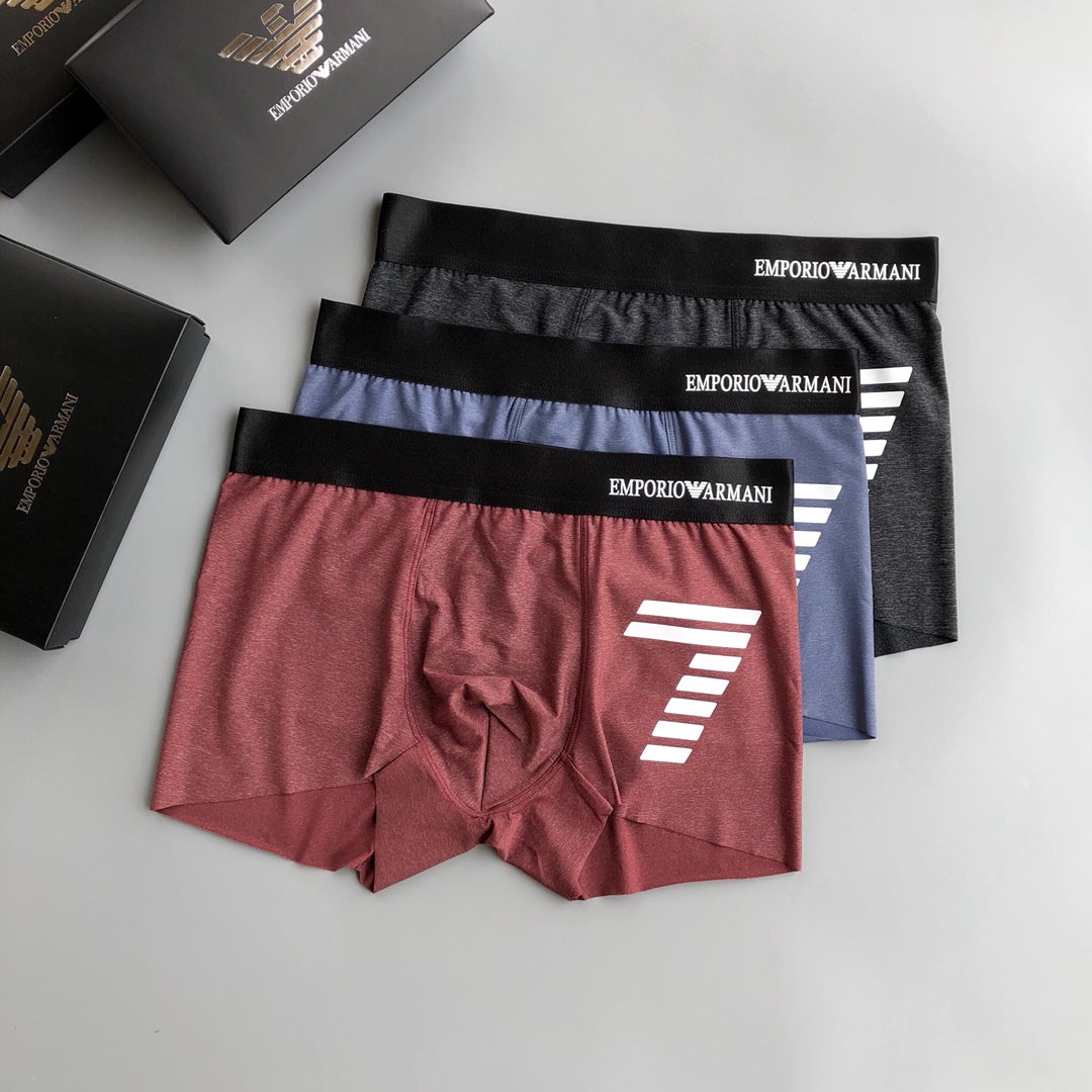 Emporio Armani Muted Bold Diagonal Wing Boxer Briefs, image 3