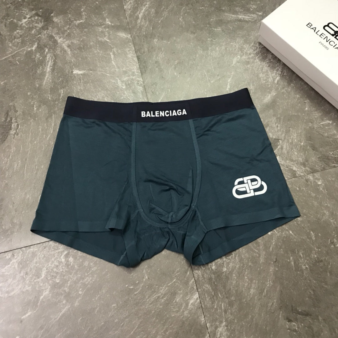 Balenciaga Teal Red Black Small BB Motif Boxer Briefs, image 7