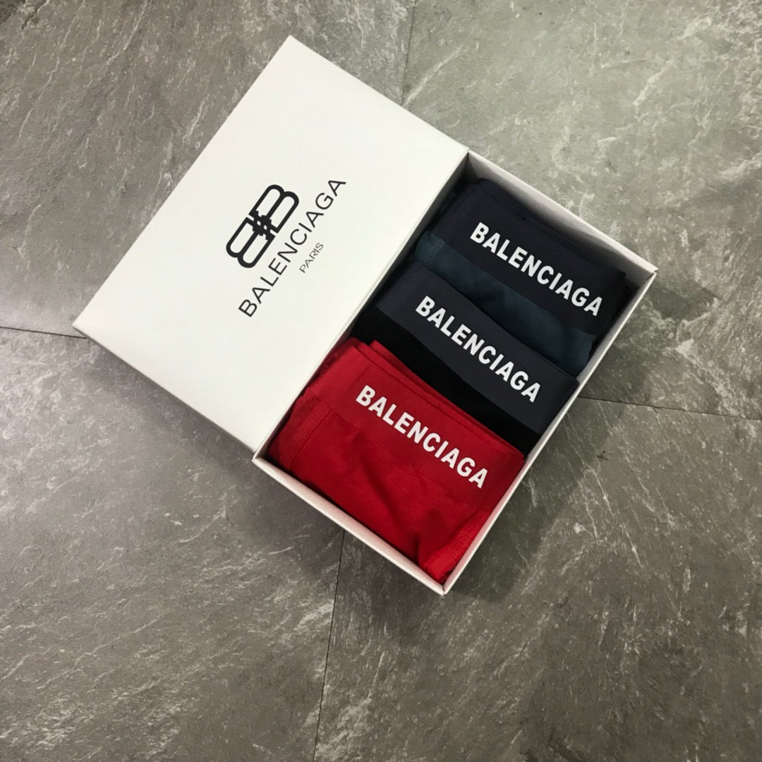 Balenciaga Teal Red Black Small BB Motif Boxer Briefs, image 9