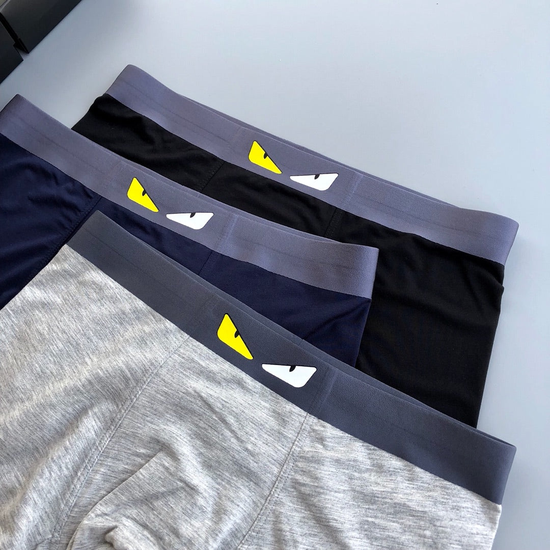 Fendi Grey Dark Stacked Small Eye Waist Boxer Briefs, image 4