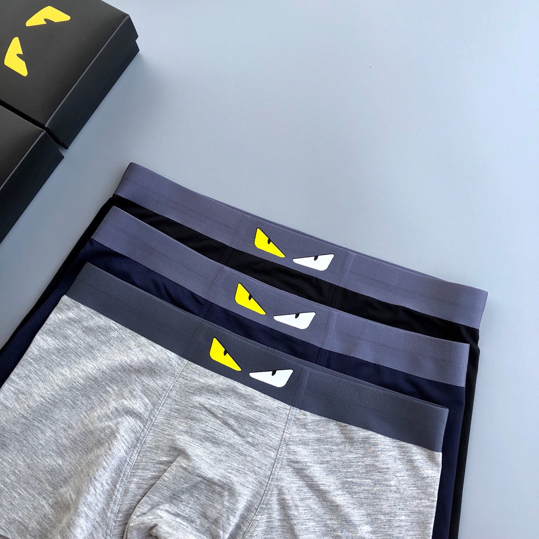 Fendi Grey Dark Stacked Small Eye Waist Boxer Briefs, image 2