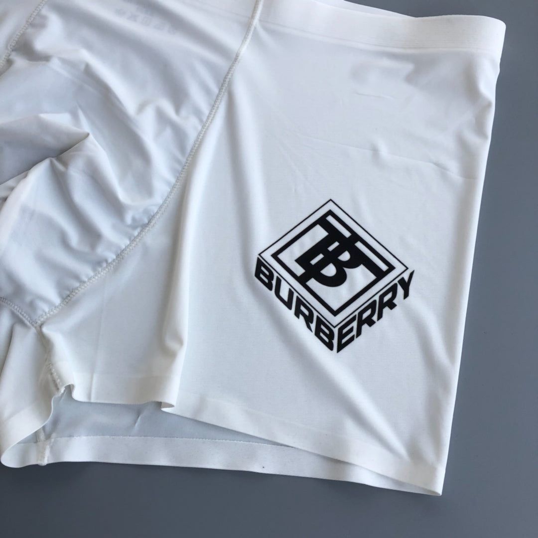 Burberry White Red Grey Geometric Leg Motif Boxer Briefs, image 7