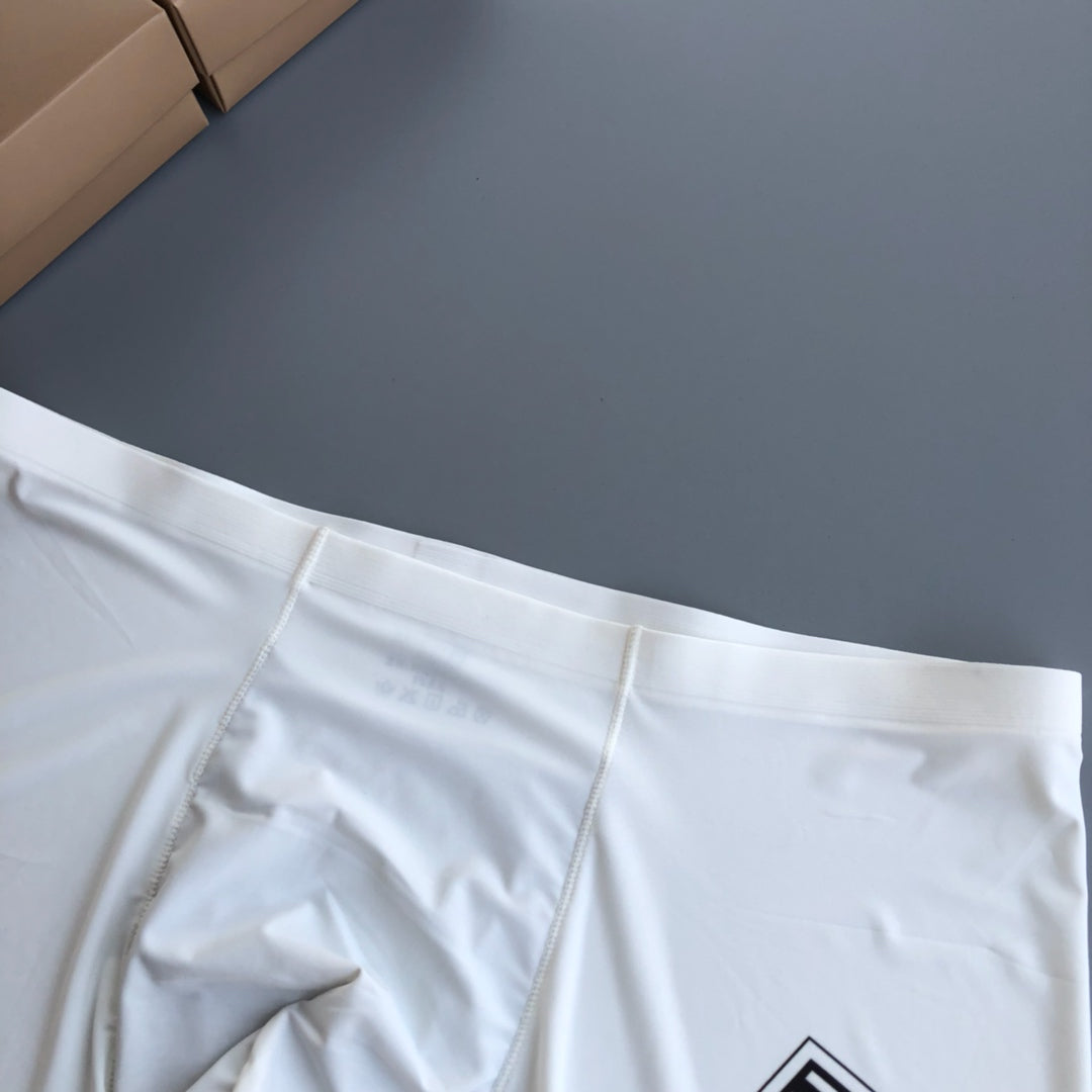 Burberry White Red Grey Geometric Leg Motif Boxer Briefs, image 6