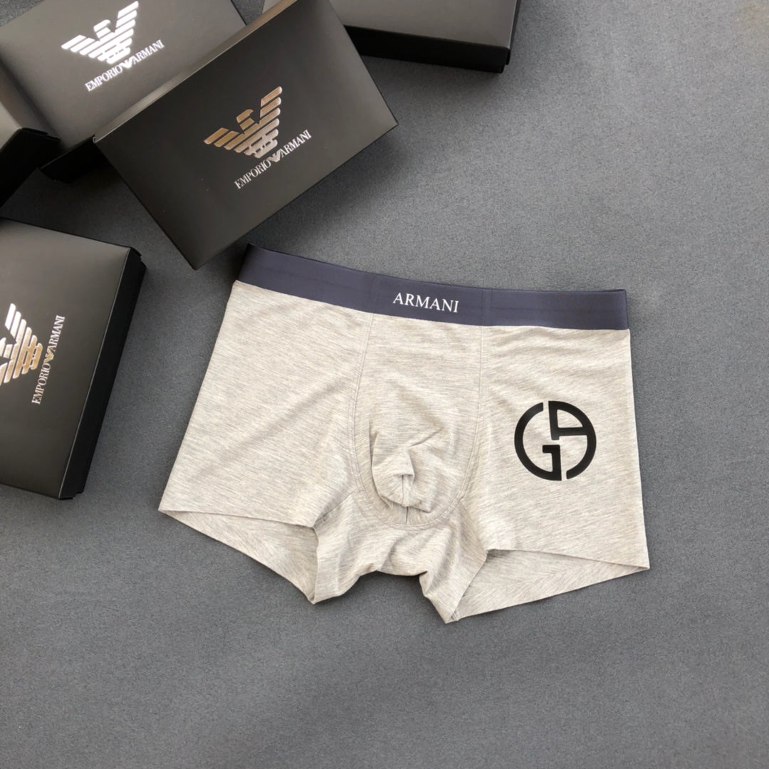 Armani Circle Monogram Boxer Briefs, Box of 3, gallery image 6
