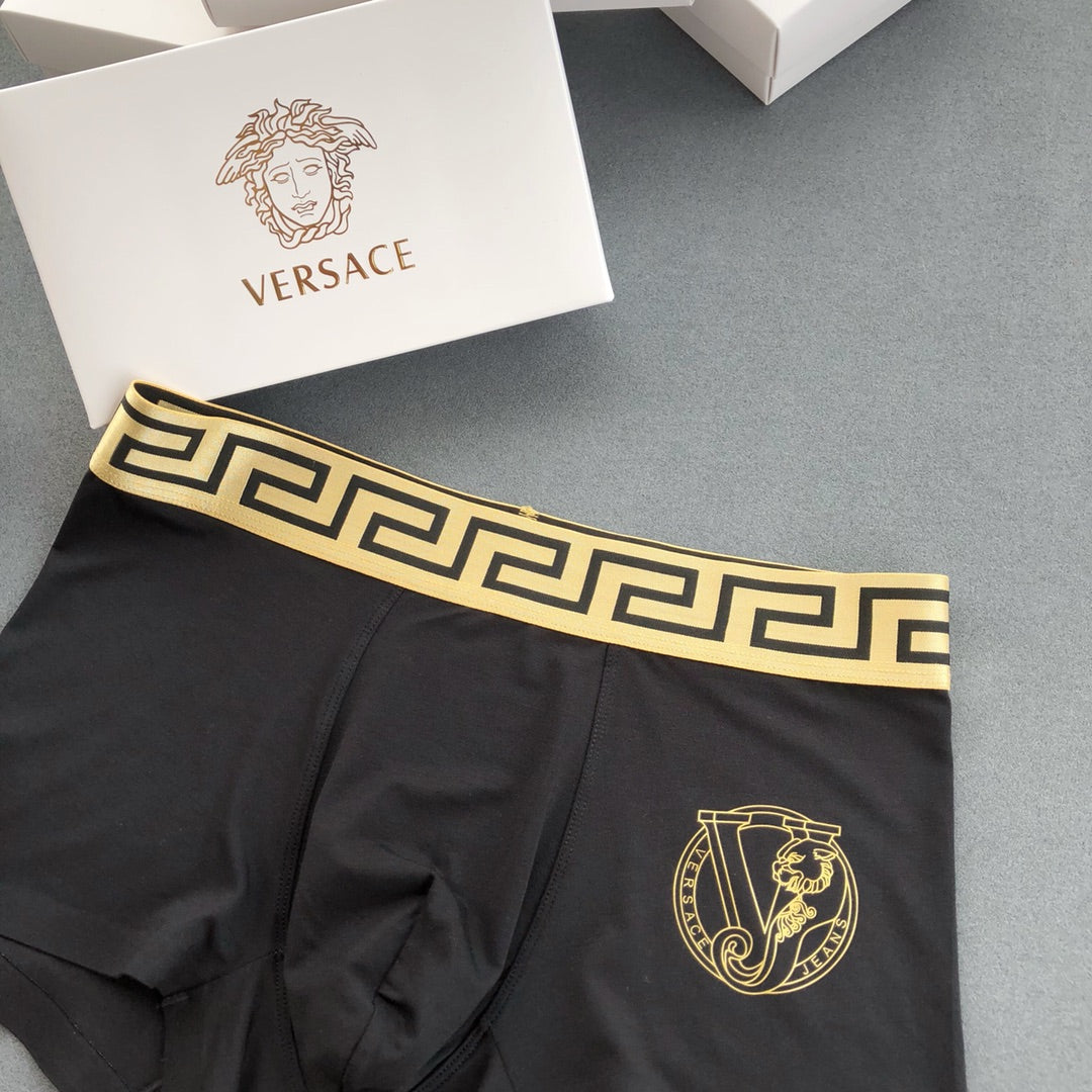 Versace Black Gold Key Round Face Boxer Briefs, image 7