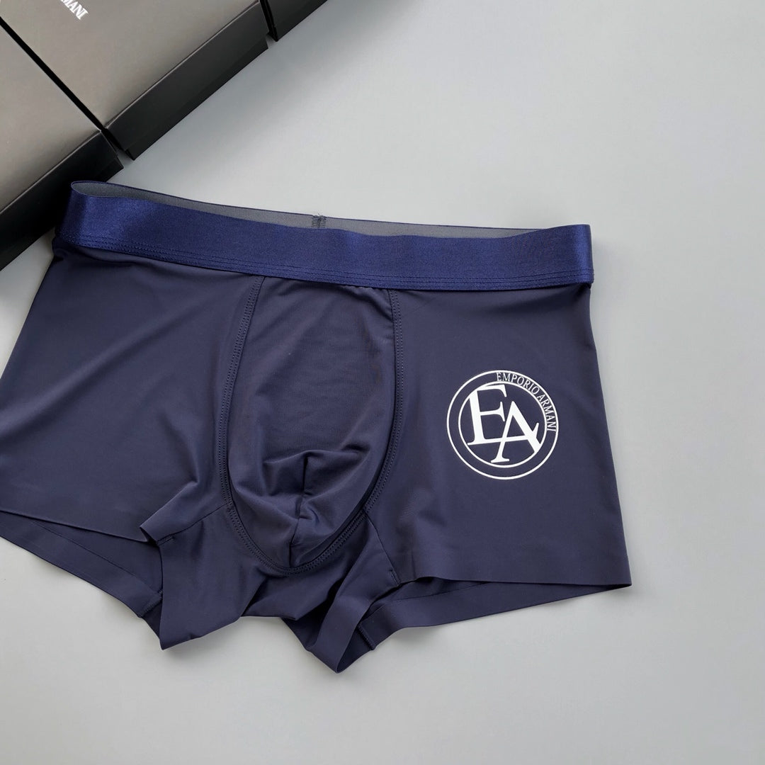 Armani Circular Letter Emblem Boxer Briefs, Box of 3, gallery image 5