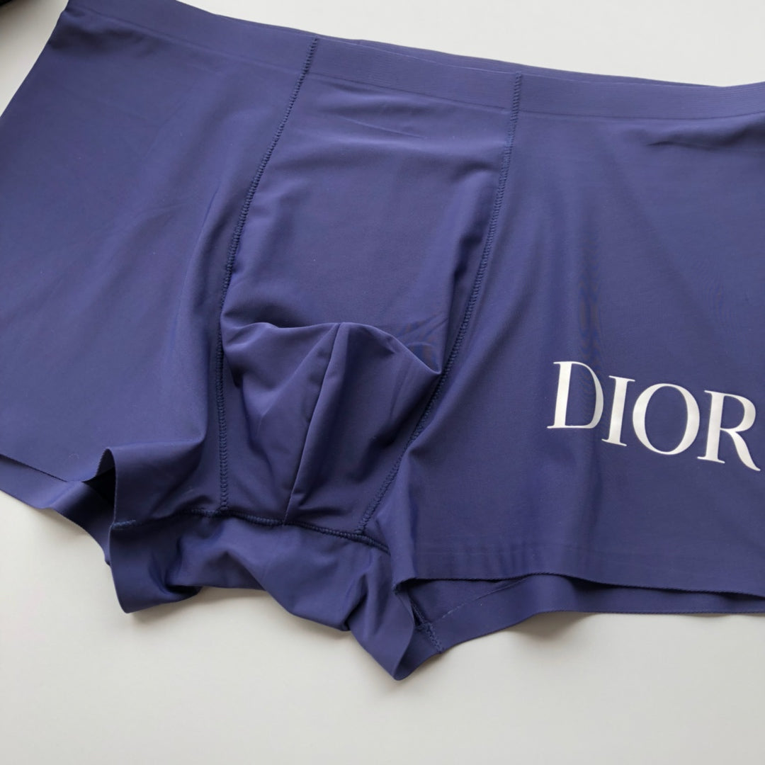 Dior Grey Red Navy Large White Letters Boxer Briefs, image 6
