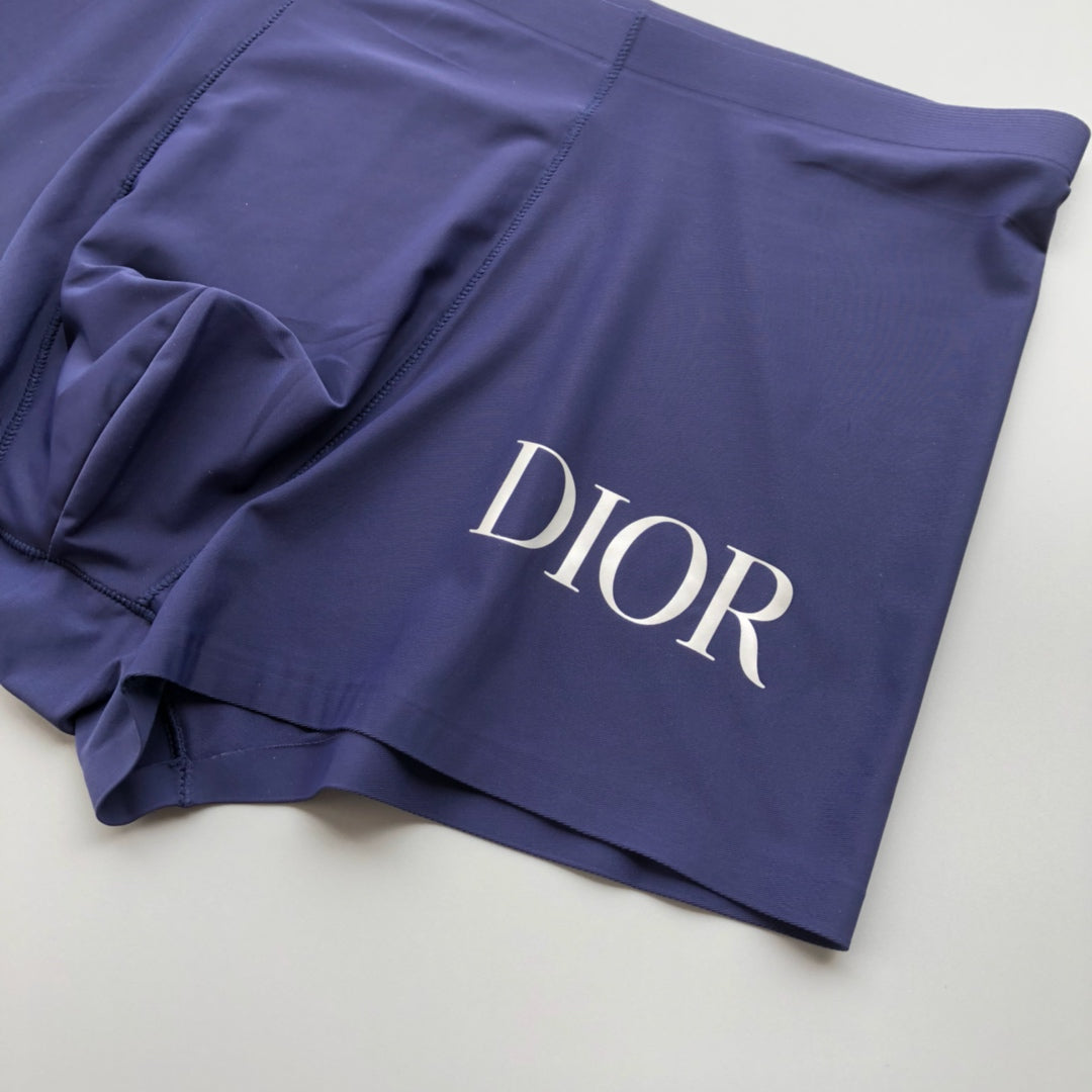 Dior Grey Red Navy Large White Letters Boxer Briefs, image 7