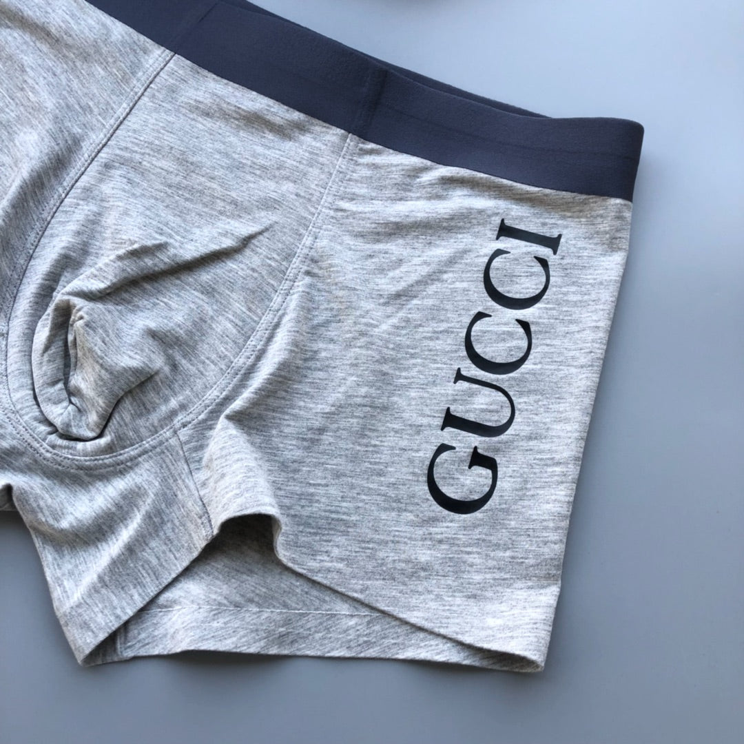 Gucci Burgundy Grey Vertical Wordmark Boxer Briefs, image 7