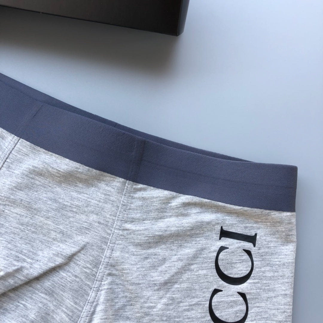 Gucci Burgundy Grey Vertical Wordmark Boxer Briefs, image 6