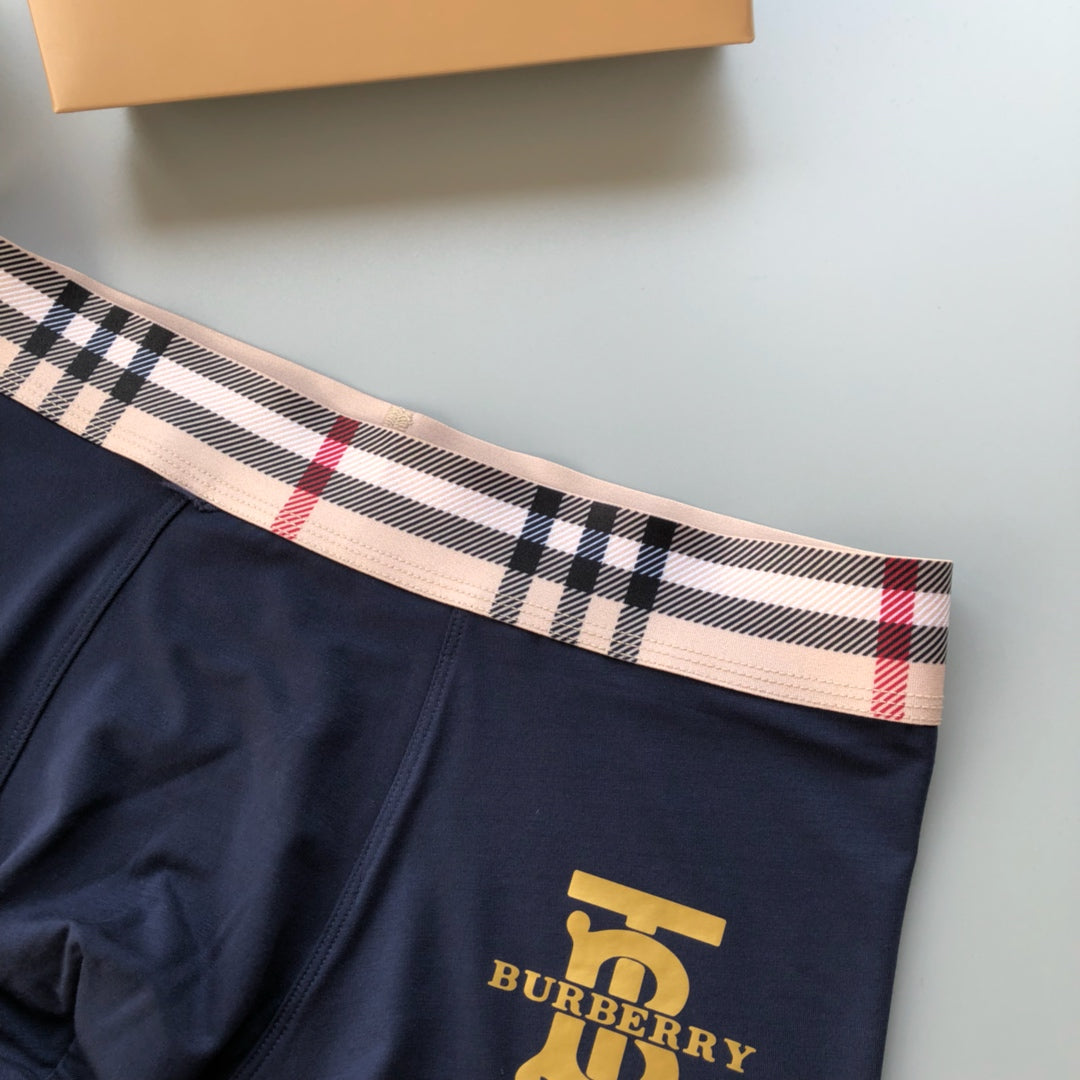 Burberry Green White Red Check Waist Boxer Briefs, image 6