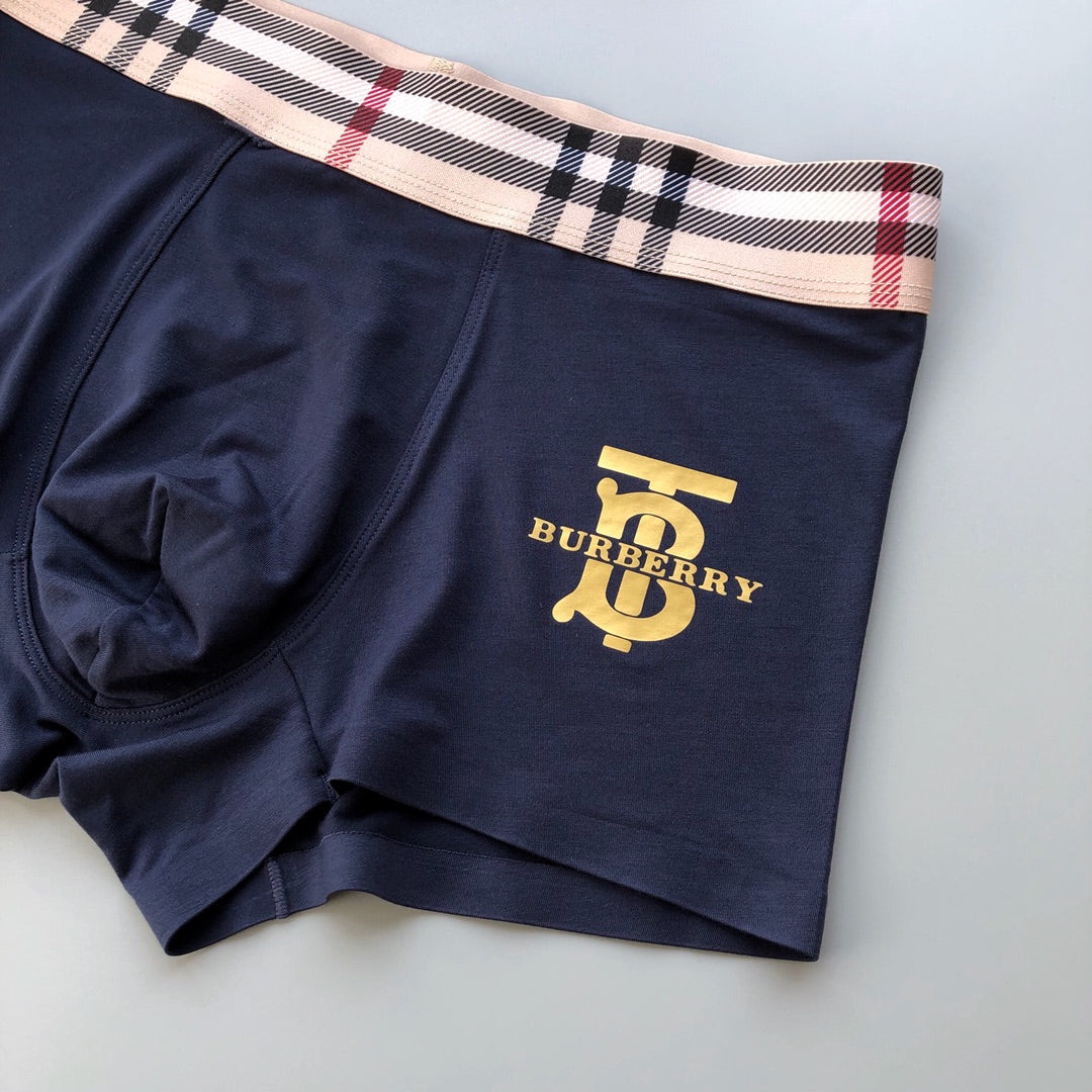 Burberry Green White Red Check Waist Boxer Briefs, image 8