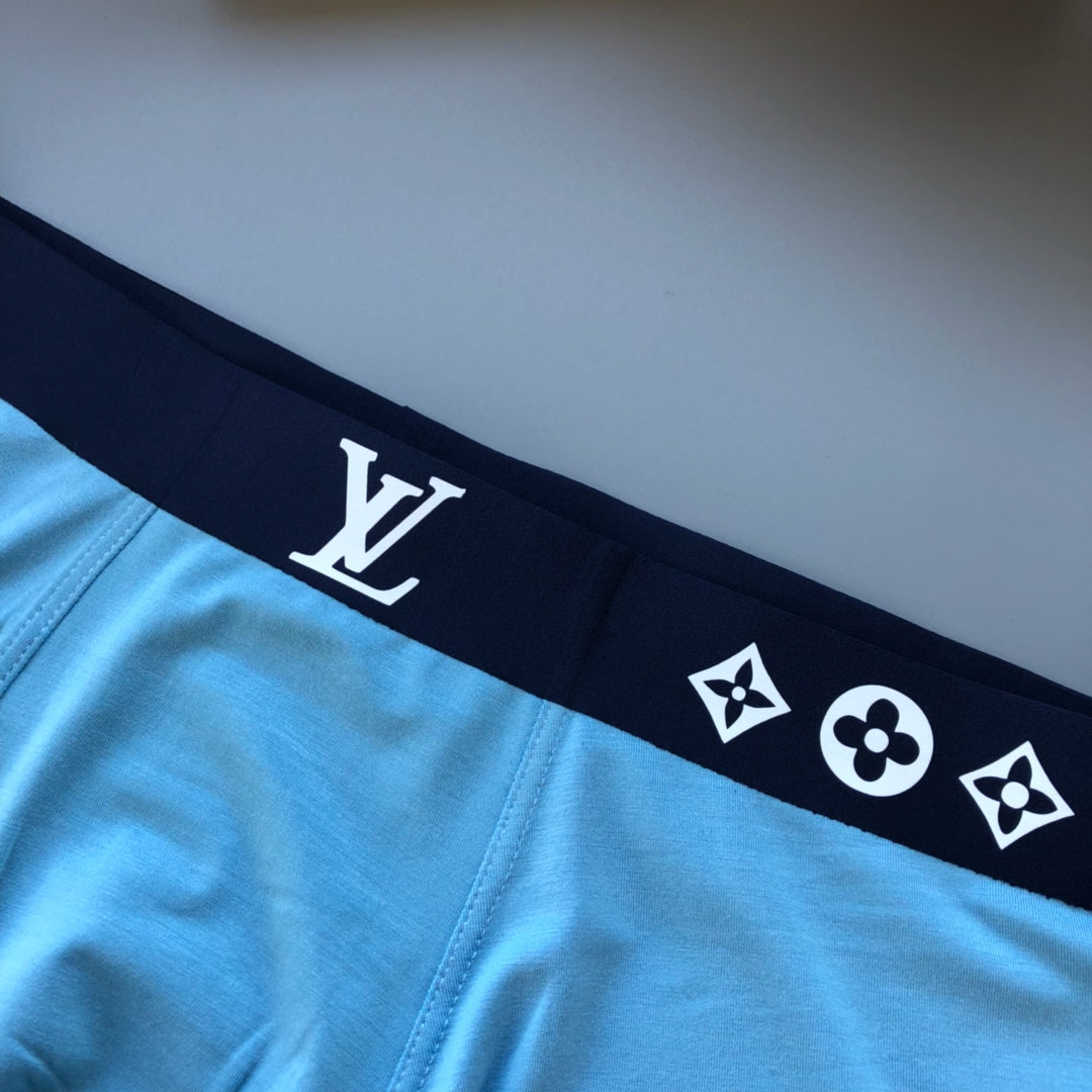 Louis Vuitton Blue Grey Black Diamond Waist Pattern Boxer Briefs, image 7
