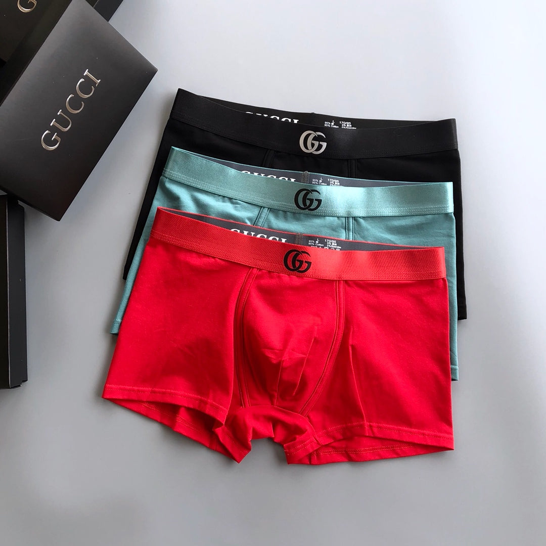 Gucci Red Aqua Black Contrast Waist Boxer Briefs, image 1