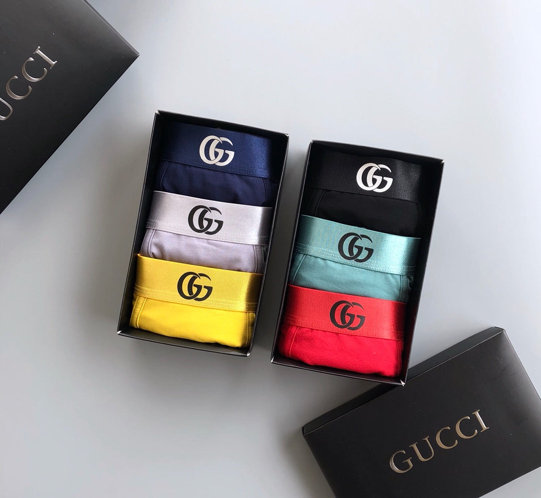 Gucci Red Aqua Black Contrast Waist Boxer Briefs, image 4