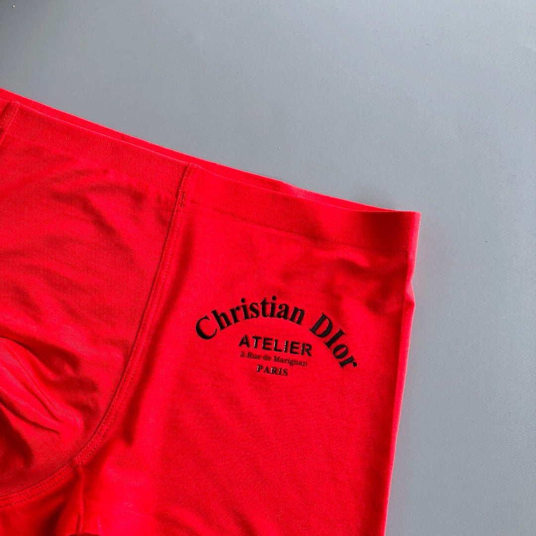 Dior Red Tonal Small Motifs Boxer Briefs, image 6