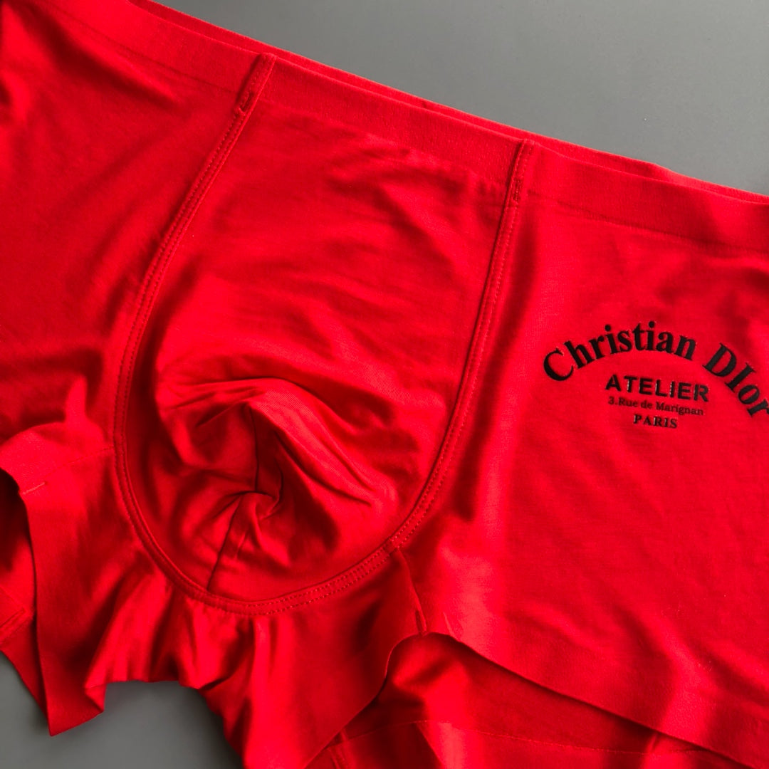 Dior Red Tonal Small Motifs Boxer Briefs, image 7