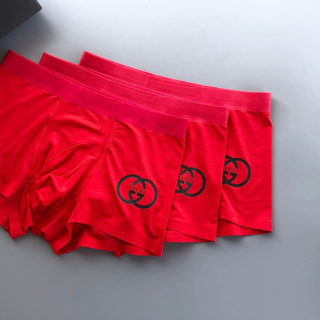 Gucci Red Allover Large Circle Motifs Boxer Briefs, image 2