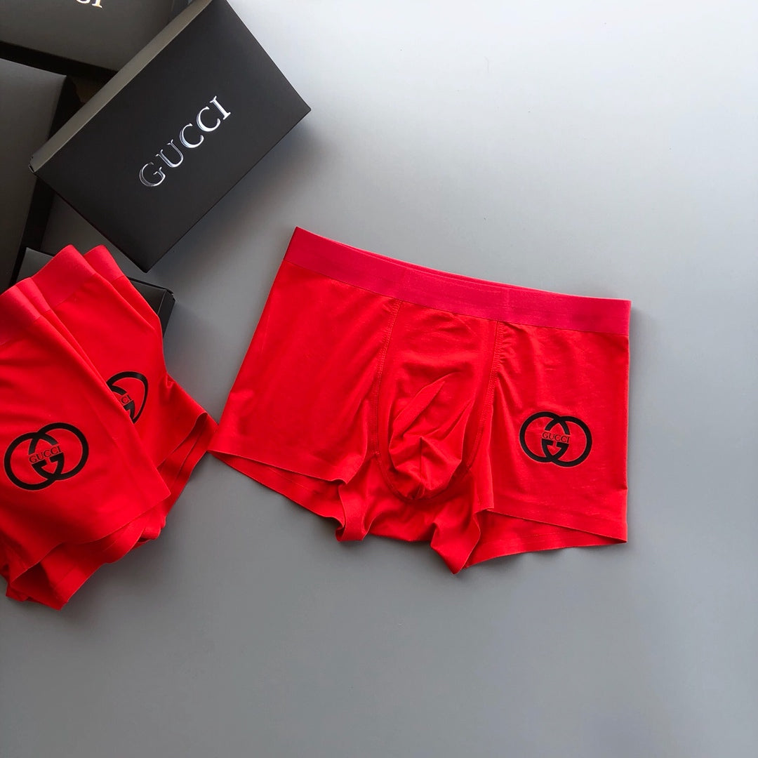 Gucci Red Allover Large Circle Motifs Boxer Briefs, image 6