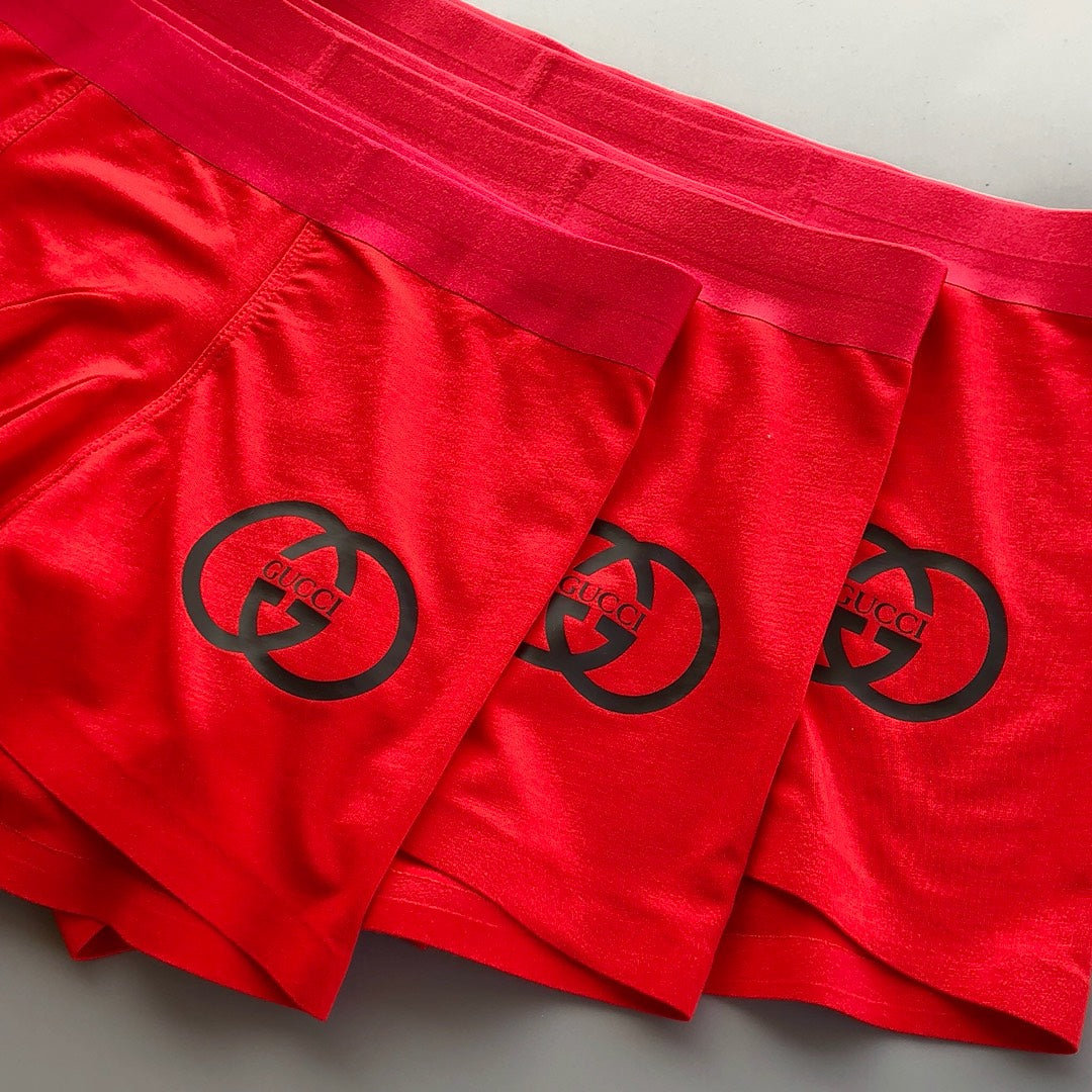 Gucci Red Allover Large Circle Motifs Boxer Briefs, image 5