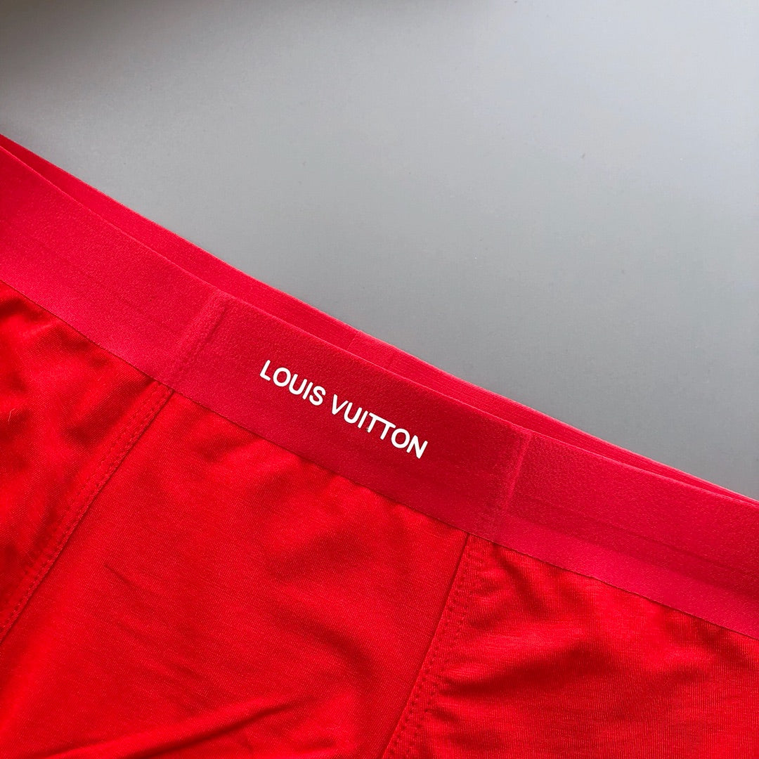 Louis Vuitton Red Small Waist Wordmark Trio Boxer Briefs, image 6
