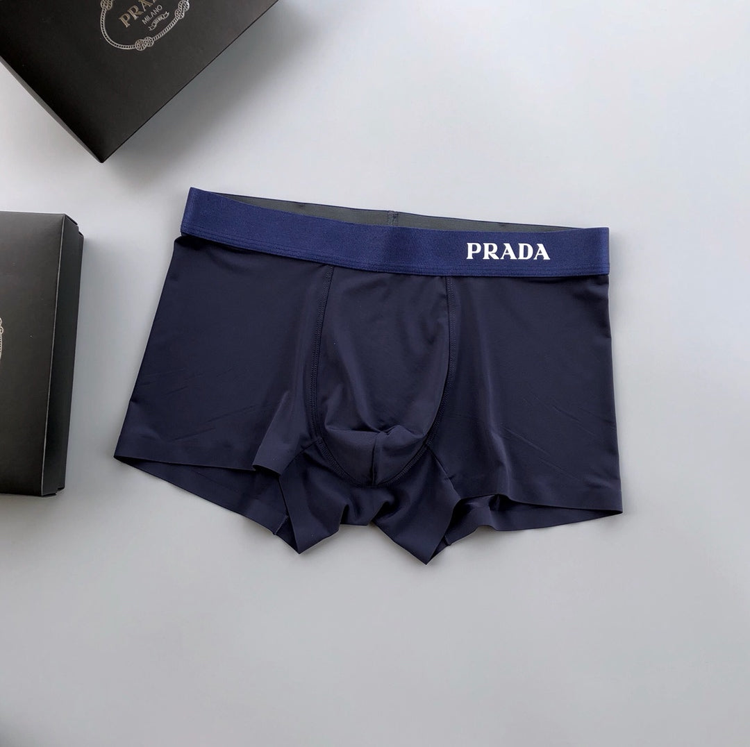 Prada Light Blue Brown Grey Broad Waist Boxer Briefs, image 7