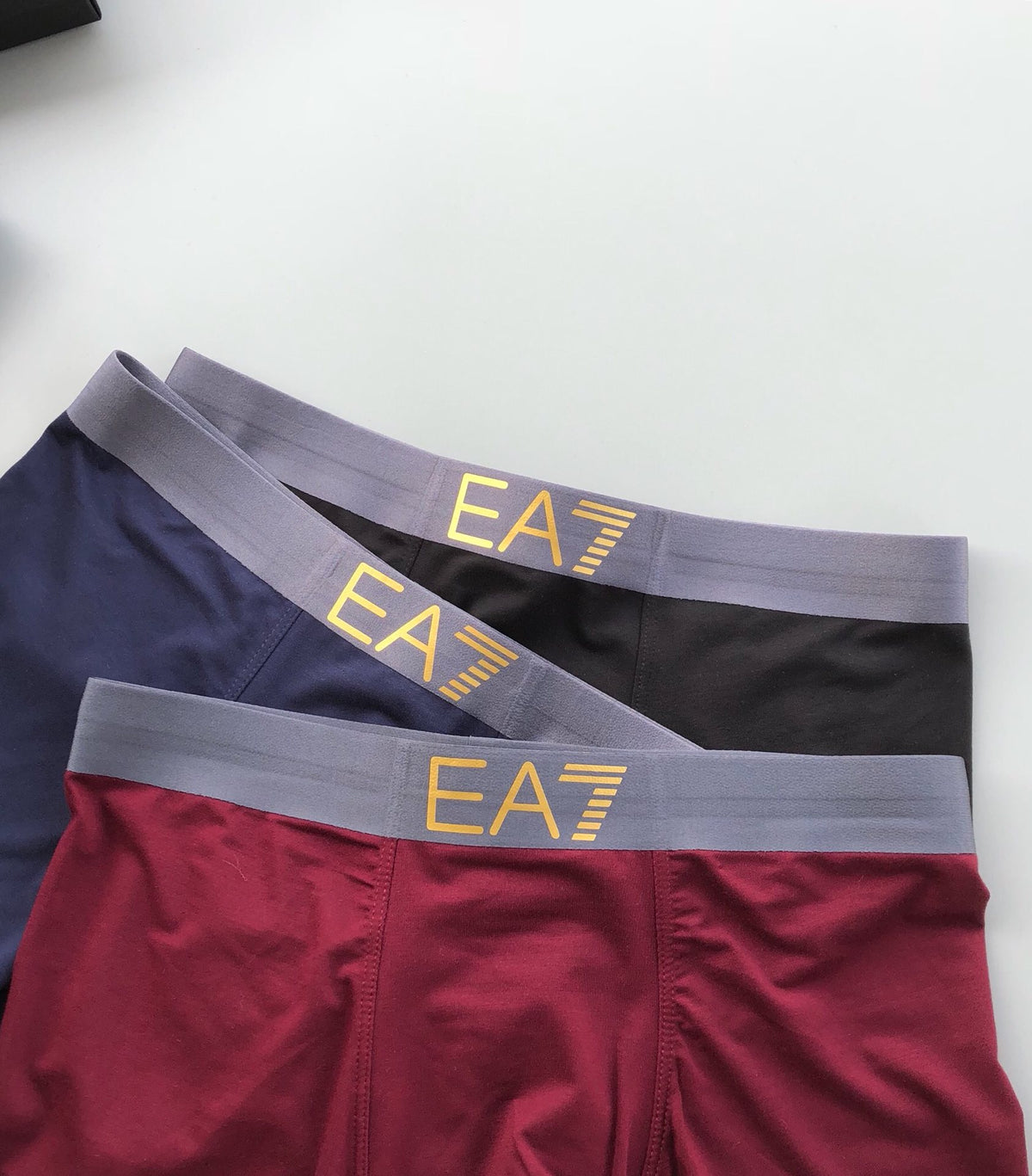 Emporio Armani Grey Boxed Letter Panels Boxer Briefs, image 3