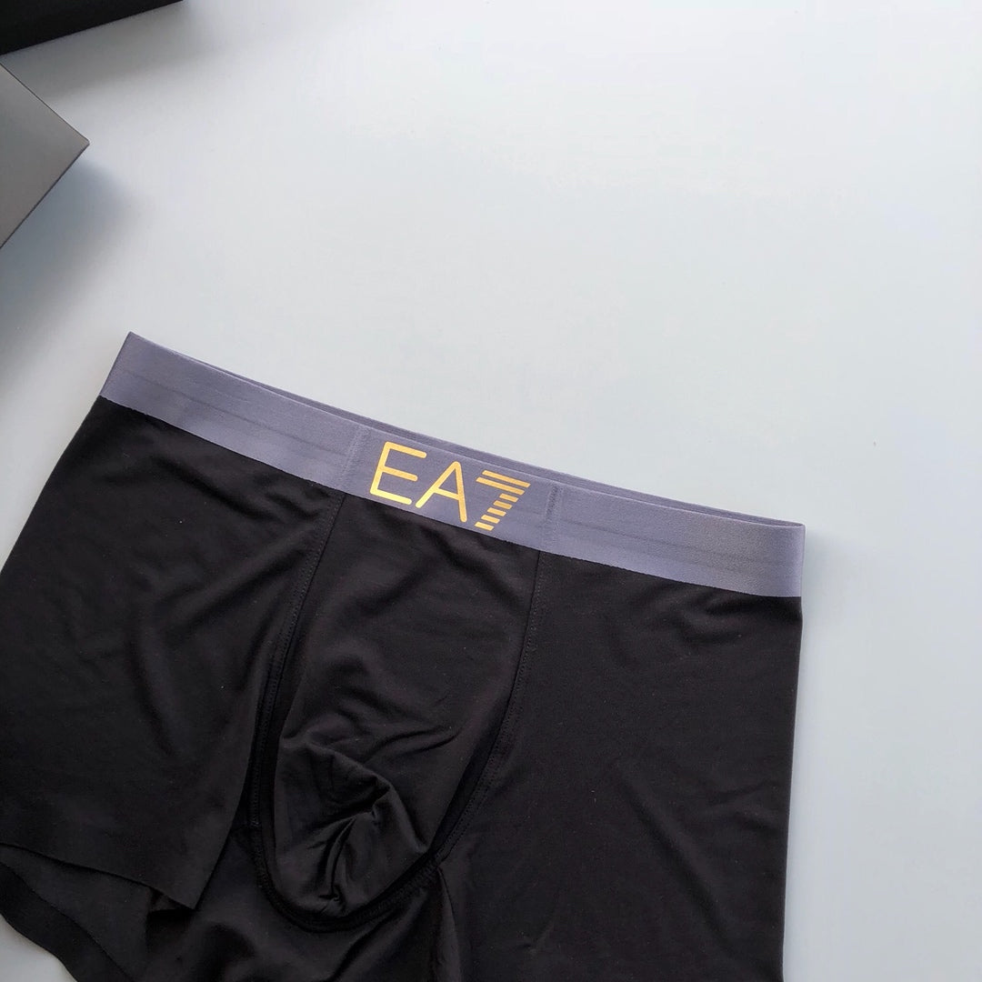 Emporio Armani Grey Boxed Letter Panels Boxer Briefs, image 6