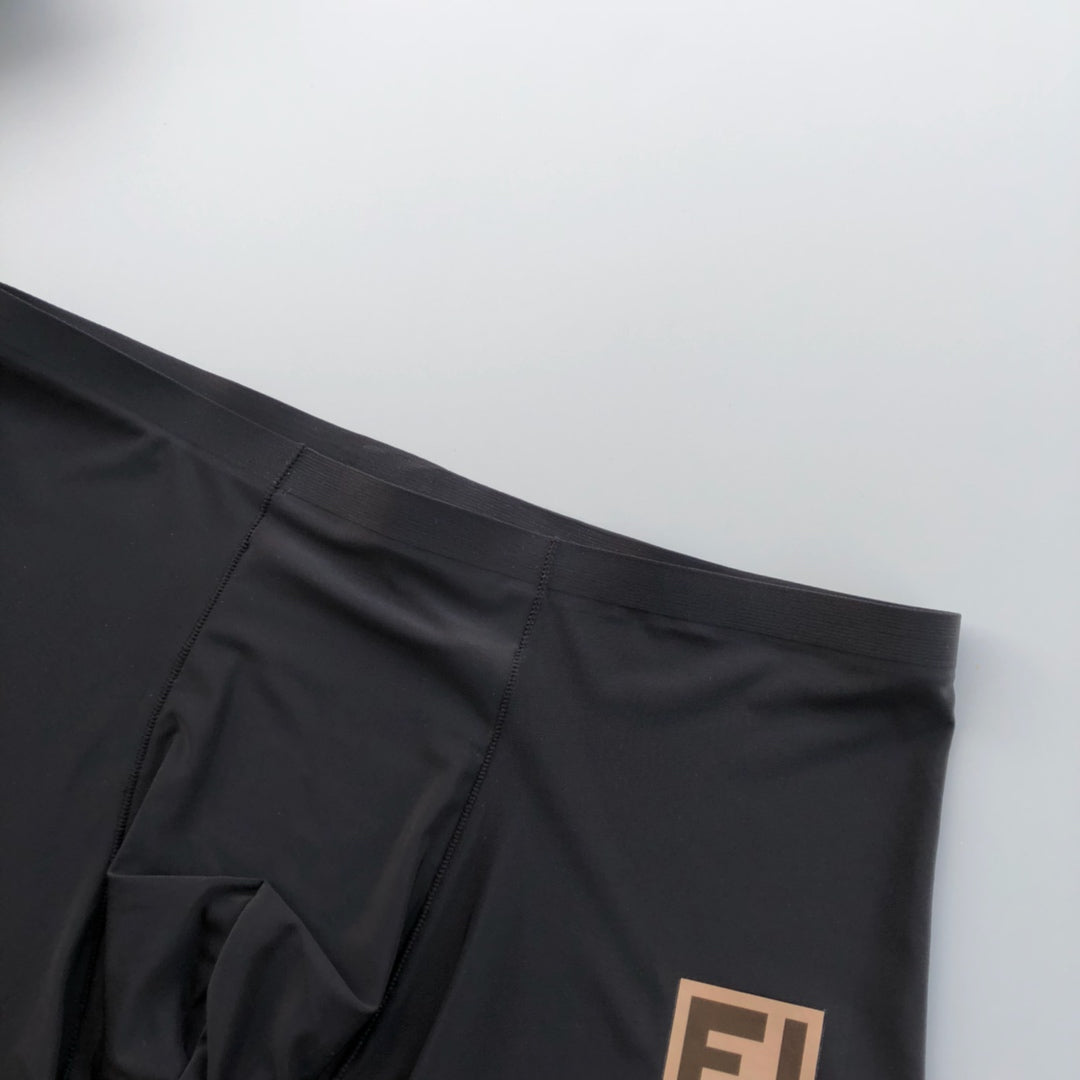 Fendi White Grey Black Small Square Leg Patch Boxer Briefs, image 8