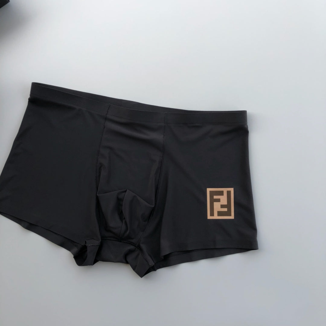 Fendi White Grey Black Small Square Leg Patch Boxer Briefs, image 7