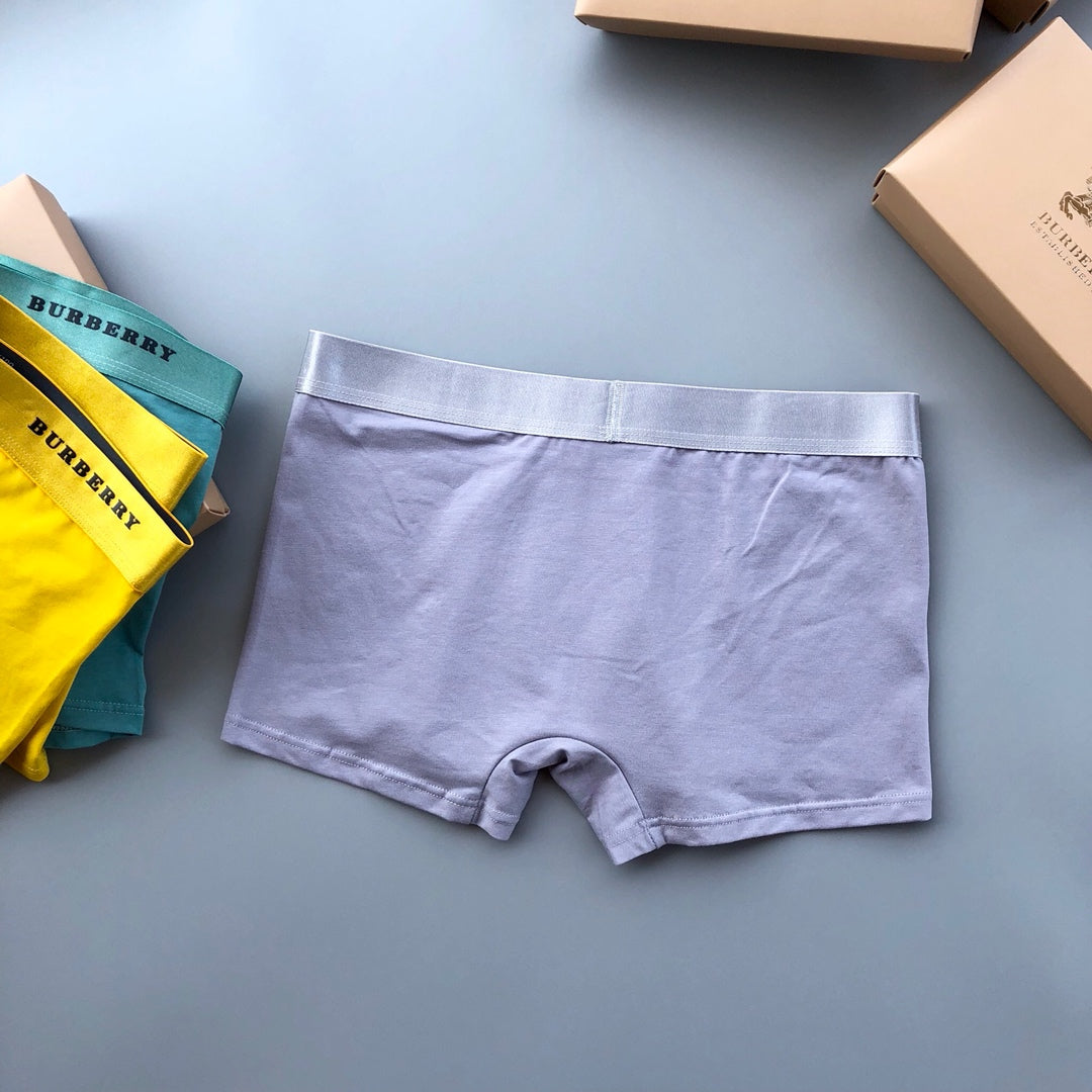 Burberry Lilac Yellow Teal Contrast Letter Waist Boxer Briefs, image 9