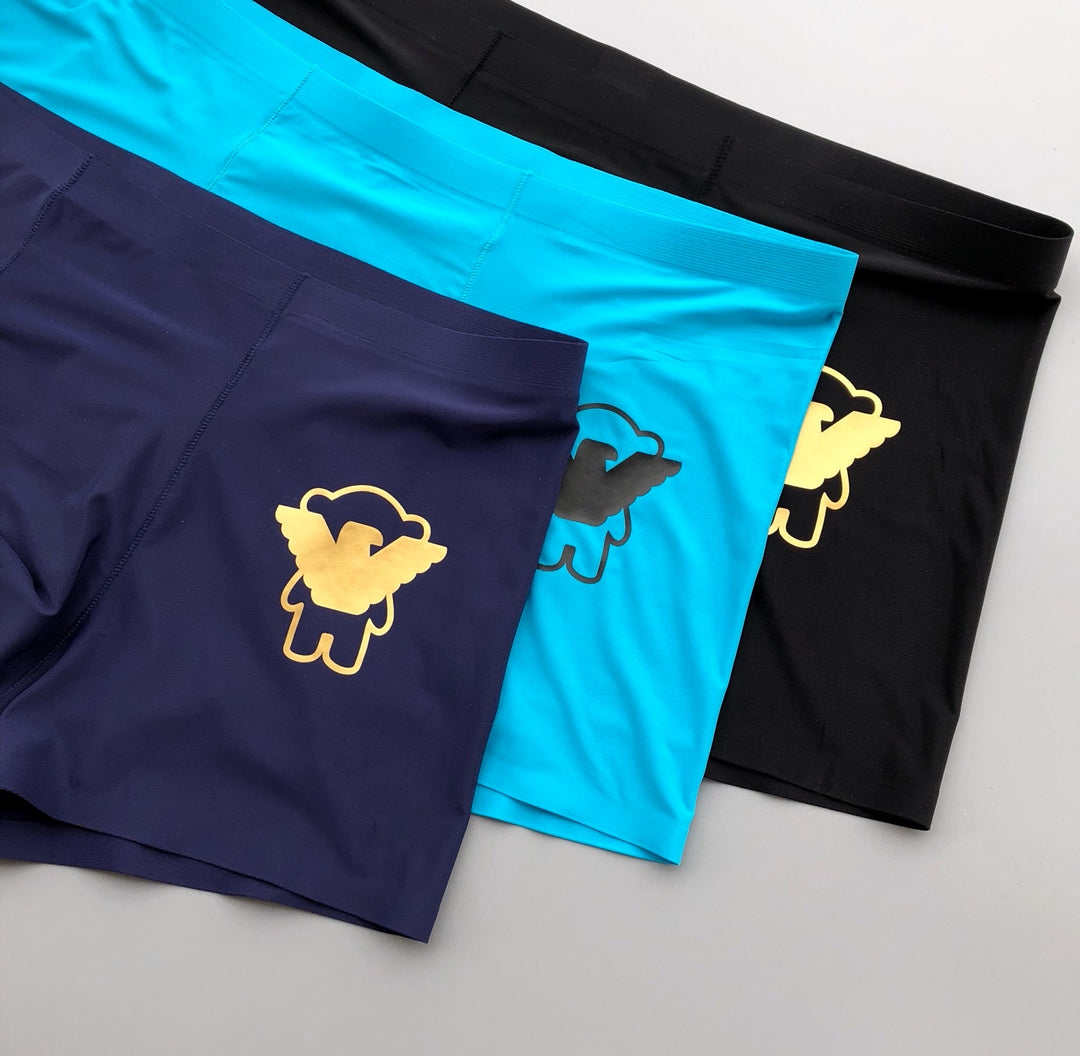 Emporio Armani Navy Cyan Gold Wing Boxer Briefs, image 2