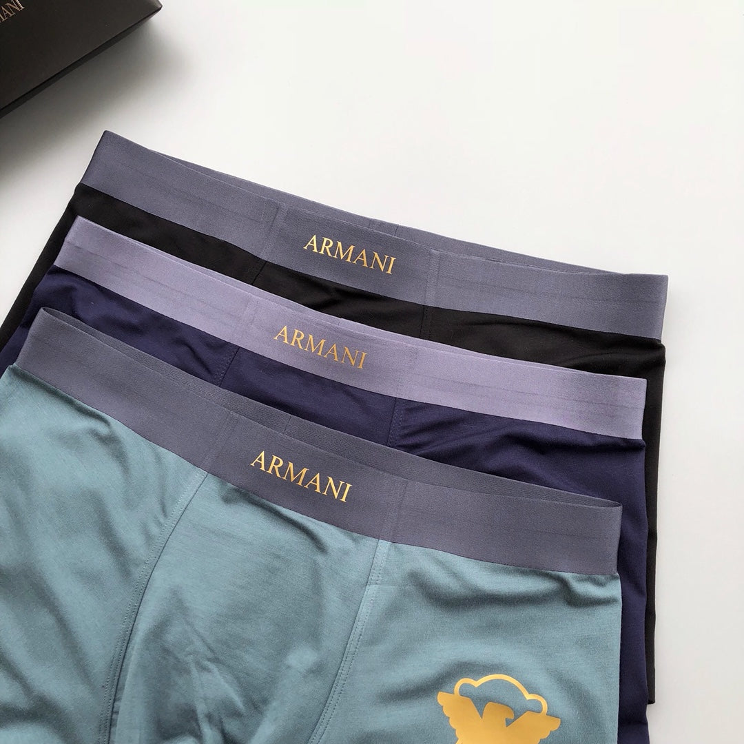 Armani Gold-Tone Bear Motif Boxer Briefs, Box of 3, gallery image 5