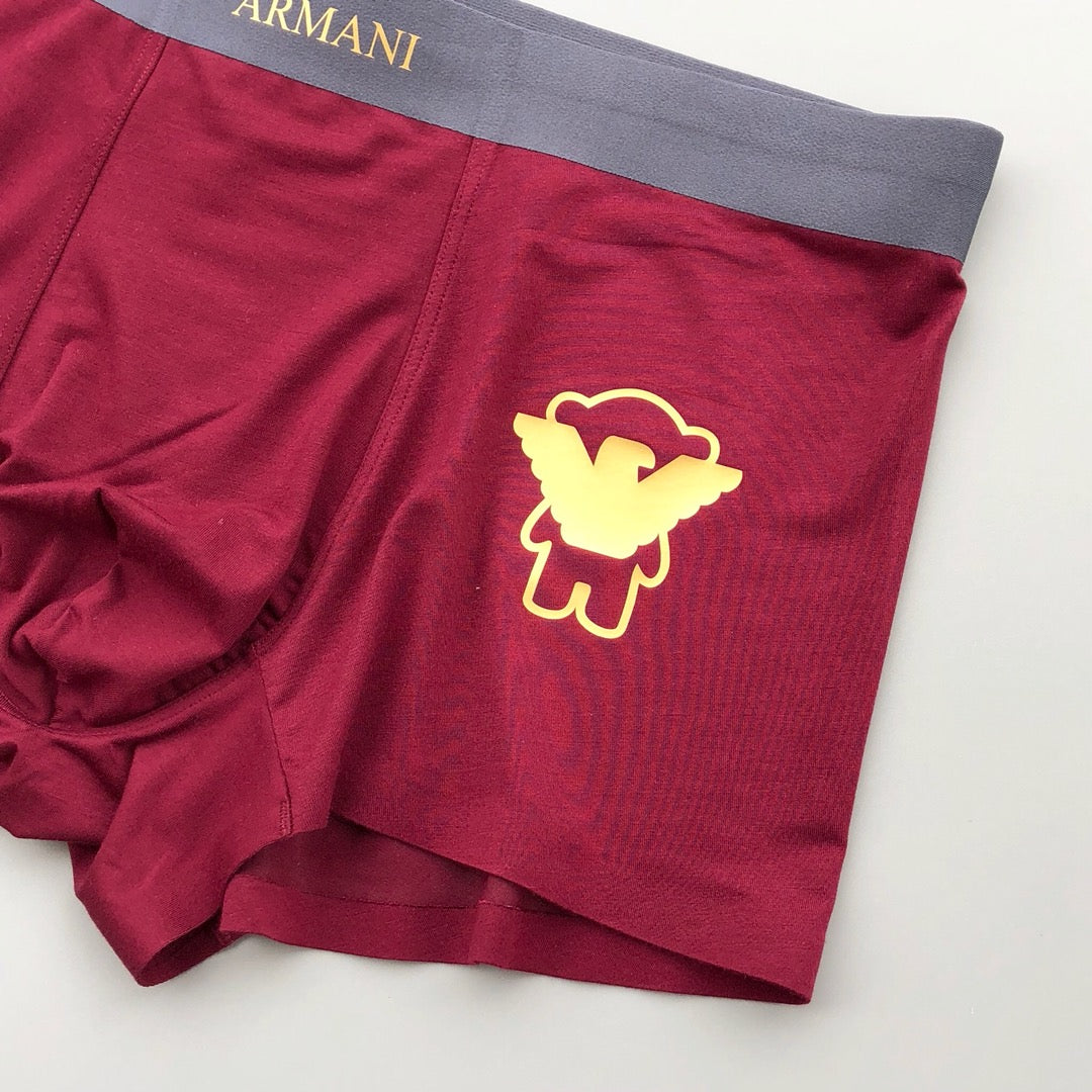 Armani Gold-Tone Bear Motif Boxer Briefs, Box of 3, gallery image 8
