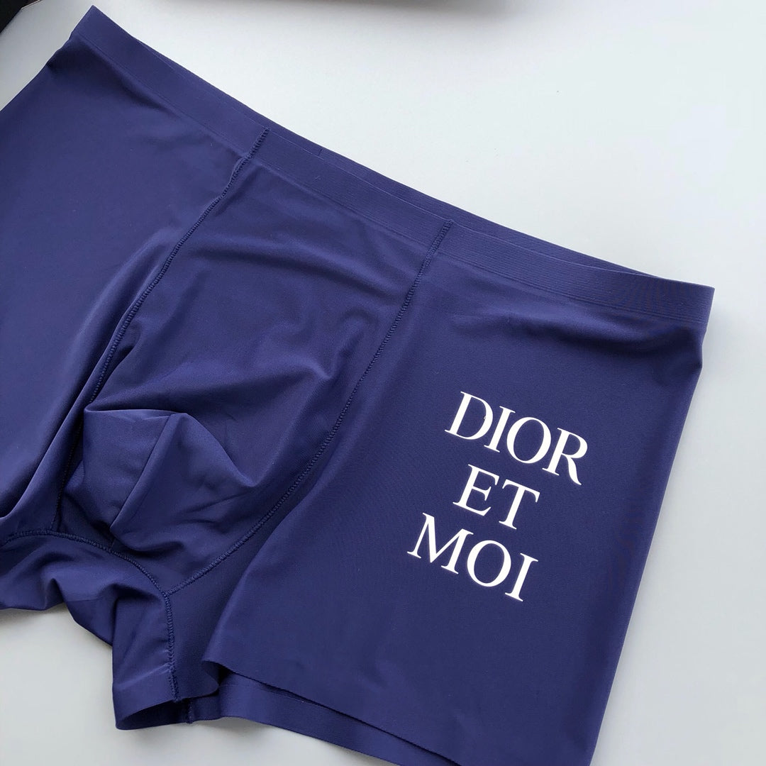 Dior Black White Stacked Wordmark Panel Boxer Briefs, image 7