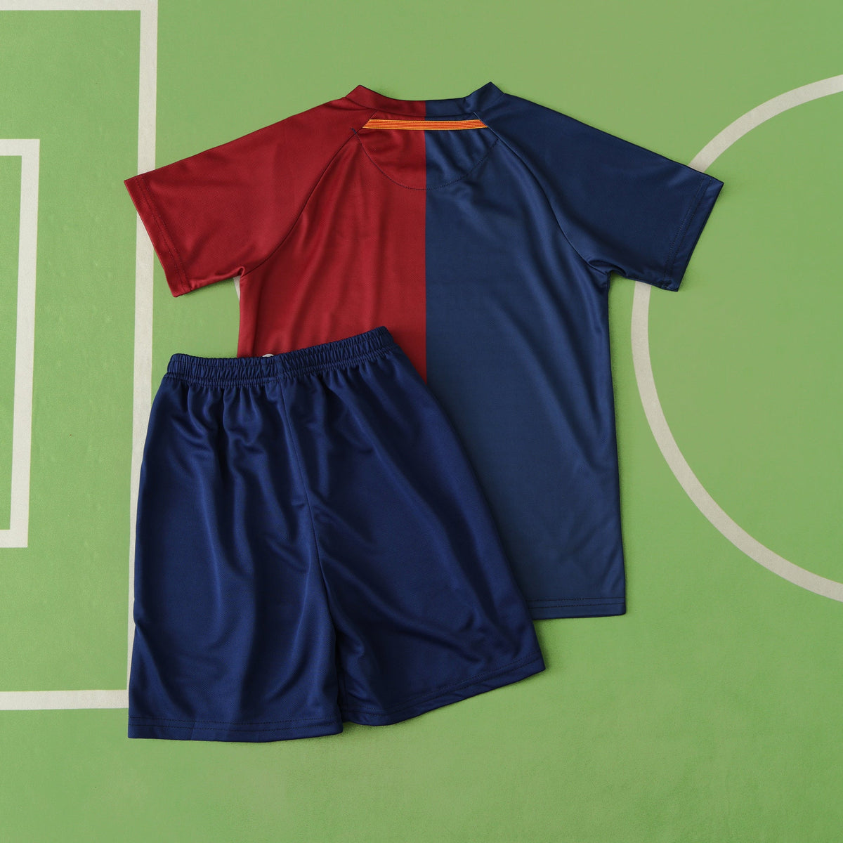 FC Barcelona Home Kids Kit 2008/09 Retro — Blue Red UNICEF Classic Children Jersey & Shorts Set