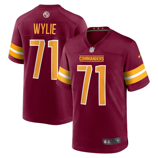 Andrew Wylie Washington Commanders Game   Jersey - Burgundy