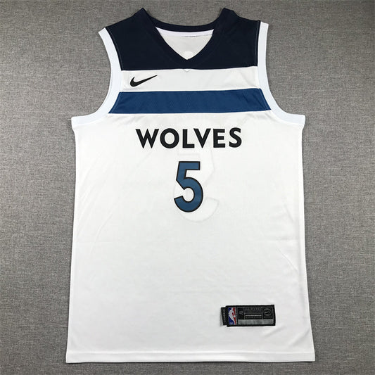 Anthony Edwards #5 Minnesota Timberwolves White Association Edition Swingman Jersey – Nike WOLVES