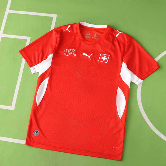 2026 FIFA World Cup Switzerland Home Jersey – Nati Red & White Puma Fan Kit