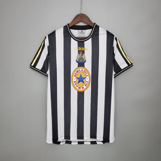 Newcastle United 1997-99 Home Retro Jersey – Classic Black & White Adidas Kit