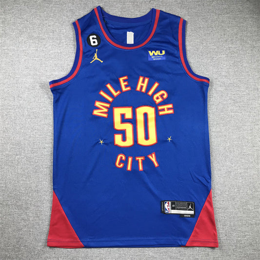 Men's Denver Nuggets Aaron Gordon #50 Blue 2022/23 Swingman Jerseys - Statement Edition